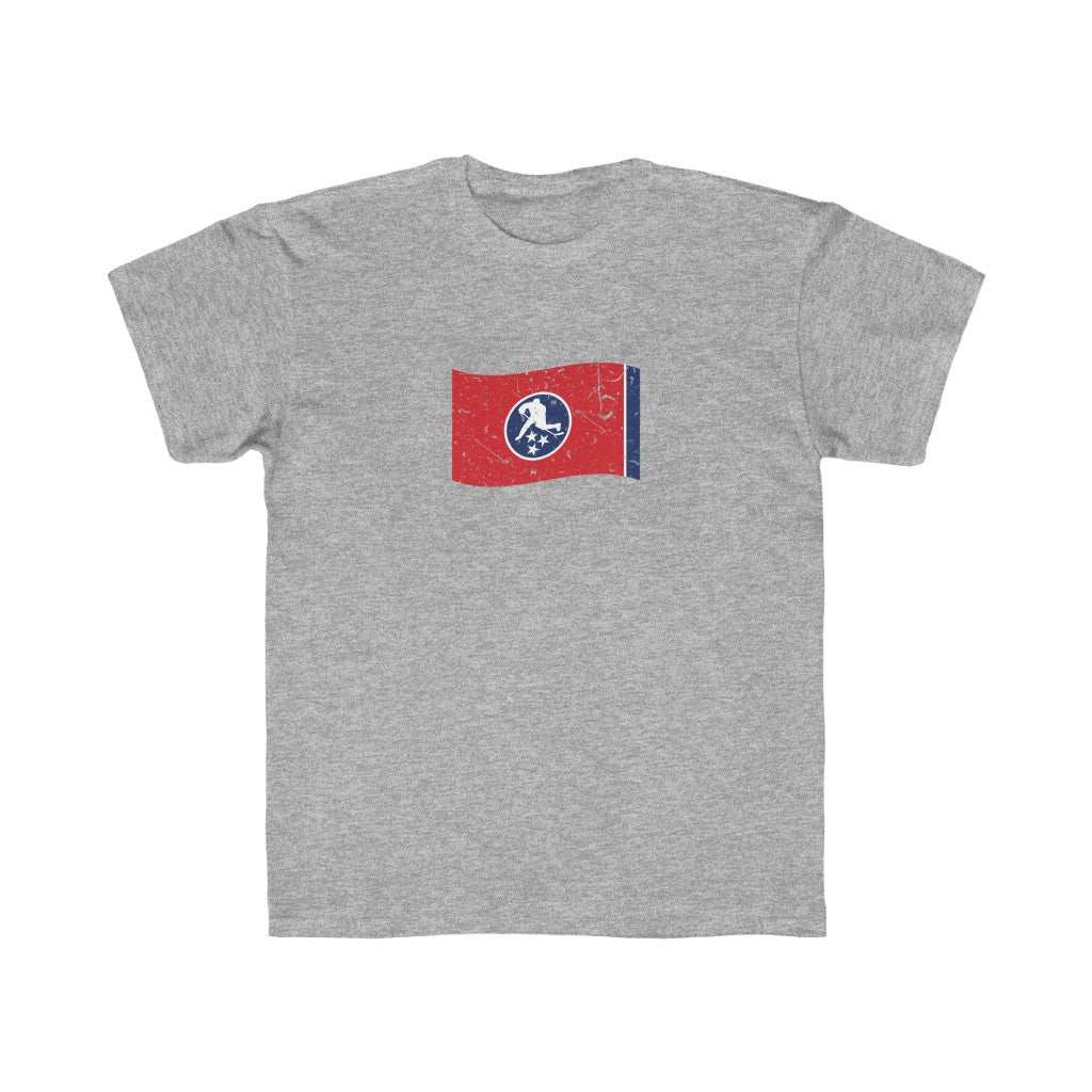 YOUTH TN HOCKEY CO. TN DISTRESSED FLAG TEE