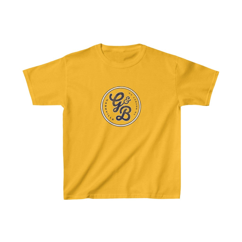 YOUTH GOLD & BLUE BADGE TEE